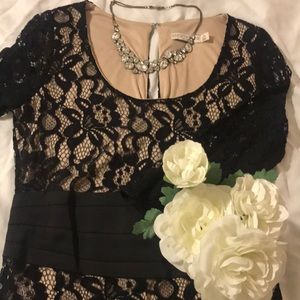 Eva Mendez for New York & Co nude and black lace